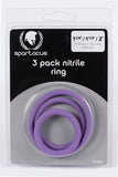 Nitrile Cock Ring Set-purple - iVenuss