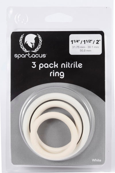 Nitrile Cock Ring Set-white - iVenuss