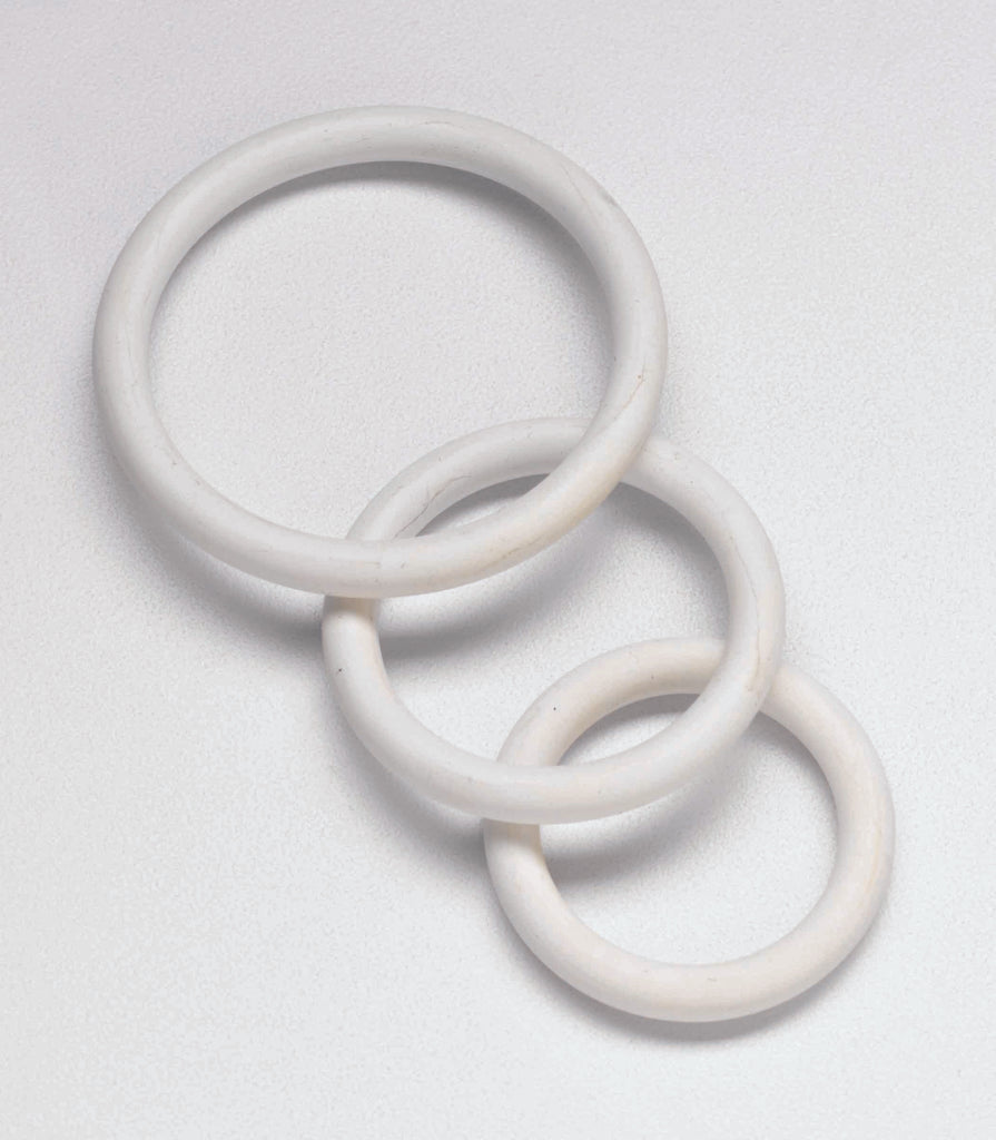 Nitrile Cock Ring Set-white - iVenuss