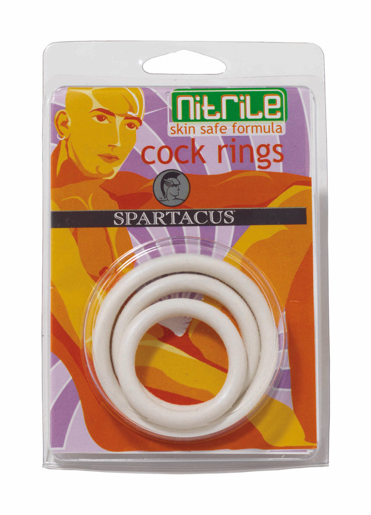 Nitrile Cock Ring Set-white - iVenuss