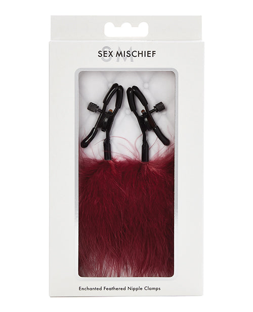 Sex & Mischief Enchanted Feather Nipple Clamps - iVenuss