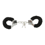 Sex & Mischief Furry Handcuffs Black - iVenuss