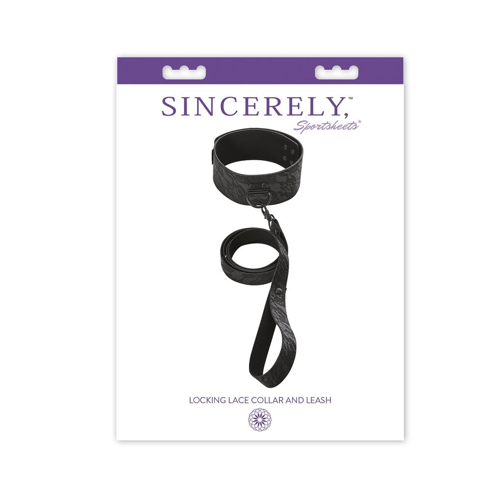 Sincerely Locking Lace Collar & Leash - iVenuss