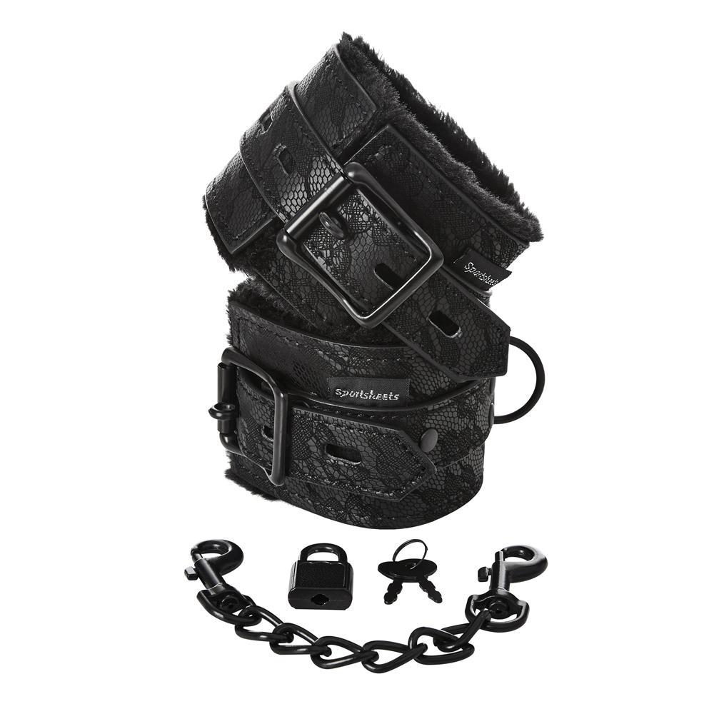 Sincerely Lace Fur Lined Hand Cuffs - iVenuss