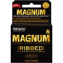 Trojan Magnum Ribbed 3pk - iVenuss