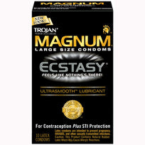 Trojan Magnum Ecstasy Ultrasmooth Lubricated 10pk - iVenuss