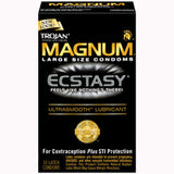 Trojan Magnum Ecstasy Ultrasmooth Lubricated 10pk - iVenuss