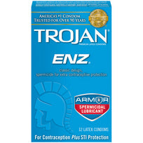 Trojan Enz Spermicidal 12 Pack - iVenuss