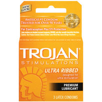 Trojan Ribbed 3pk - iVenuss
