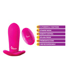 Viben Intrigue Panty Vibe W- Pleasure Nubs Hot Pink