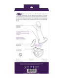 Vedo Diki Vibrating Dildo W- Harness Deep Purple
