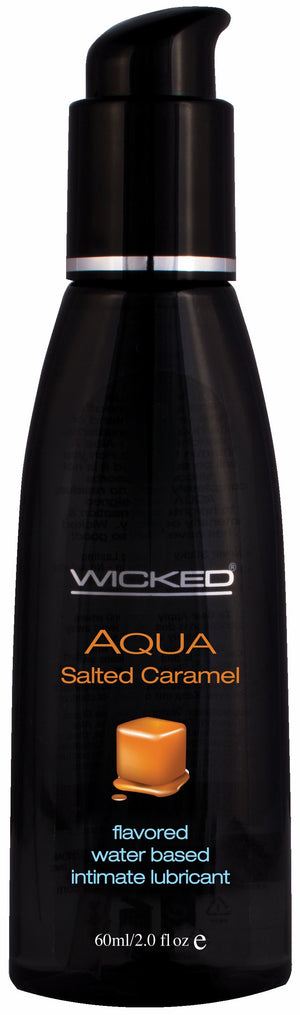 Wicked Aqua Salted Caramel Lube 2 Oz - iVenuss