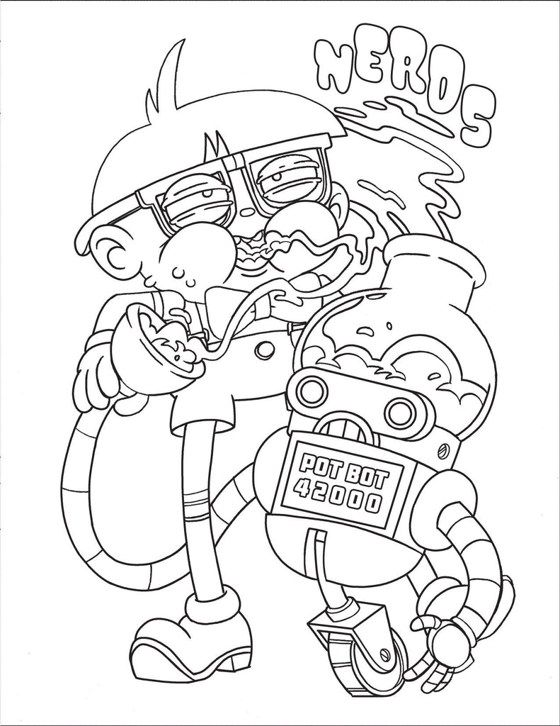 Who Smokes Weed? Coloring Book