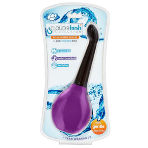 Cloud 9 Fresh + Deluxe Anal Soft Tip Enema Douche 11.8 Oz W- Ez Squeeze Bulb - iVenuss
