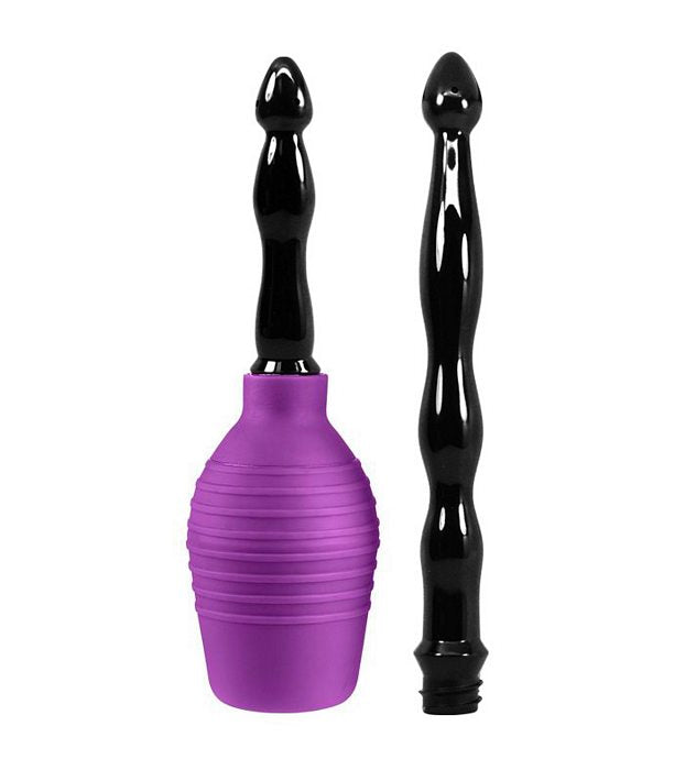 Cloud 9 Fresh + Deluxe Anal Enema Douche Kit 10.8 Oz Ez Squeeze Bulb W- Soft Nozzle - iVenuss