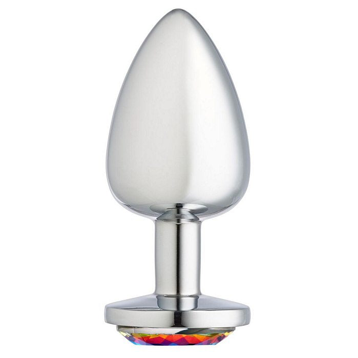 Cloud 9 Gems Silver Chromed Anal Plug Large - iVenuss
