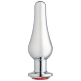 Cloud 9 Gems Silver Chromed Tall Anal Plug Large - iVenuss