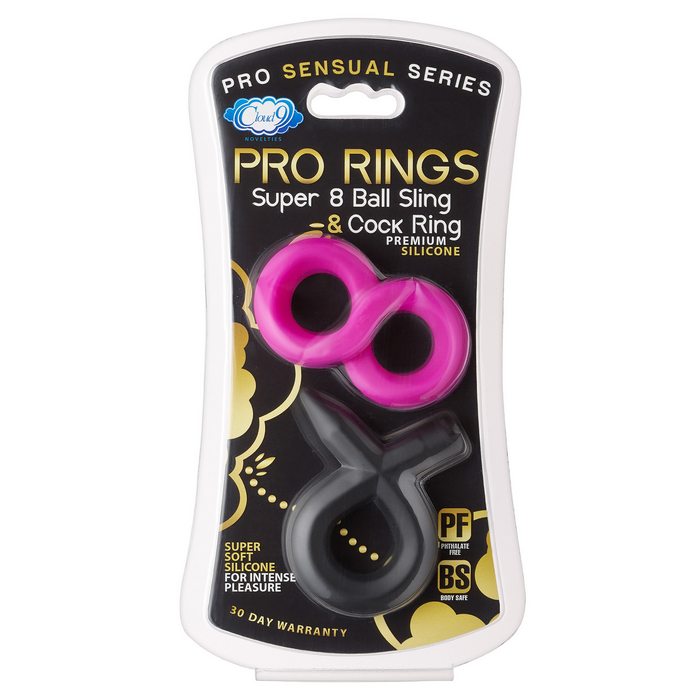 Pro Sensual Silicone Super 8 Ring & Tie Sling 2 Pack - iVenuss