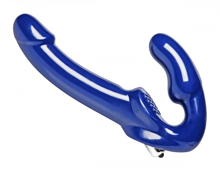 Strap U Revolver Strapless Strap On Dildo Blue - iVenuss