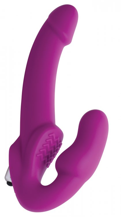 Strap U Vibrating Strapless Silicone Strap On Dildo - iVenuss