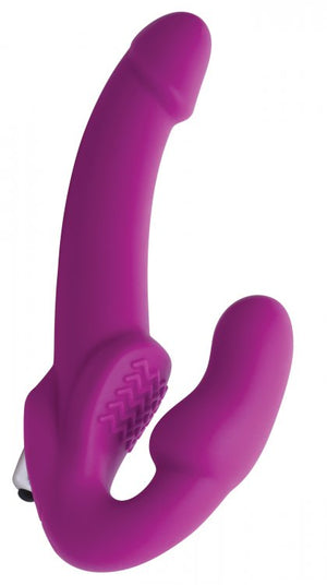 Strap U Vibrating Strapless Silicone Strap On Dildo - iVenuss