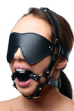 Strict Eye Mask Harness W- Ball Gag - iVenuss