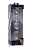 Master Series Mammoth 3 Bumps Glass Dildo - iVenuss