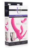 Strap U Regal Rider Vibrating Strapless Strap On Triple G Dildo - iVenuss