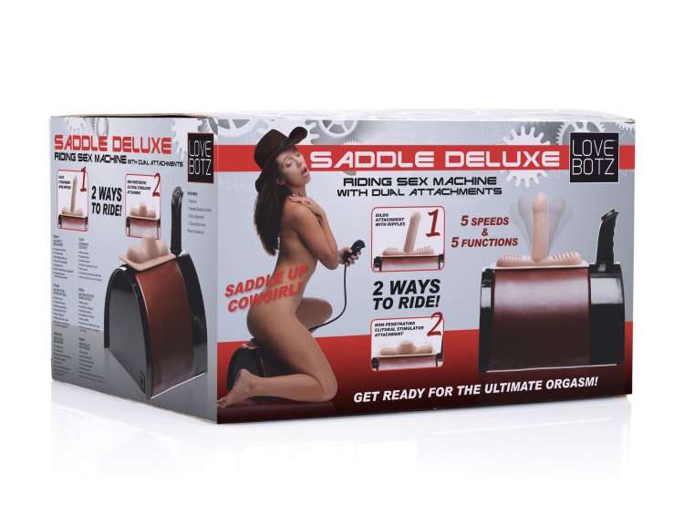 Love Botz Saddle Deluxe Riding Sex Machine W-dual Attachments - iVenuss
