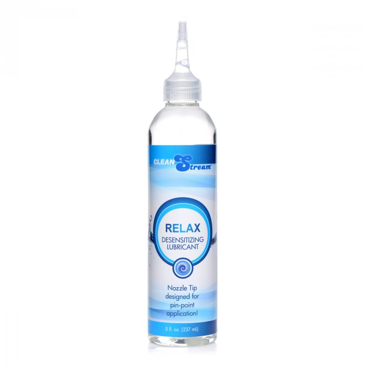 Cleanstream Relax Anal Lube Desensitizing W- Tip 8oz