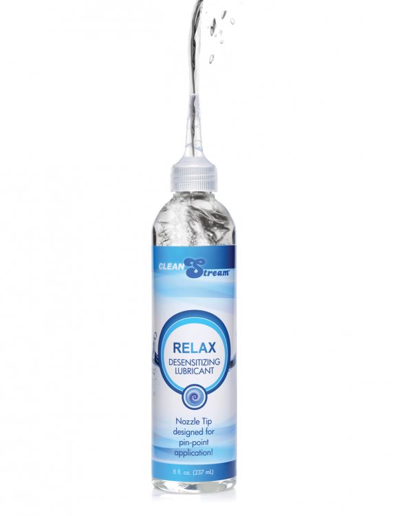 Cleanstream Relax Anal Lube Desensitizing W- Tip 8oz