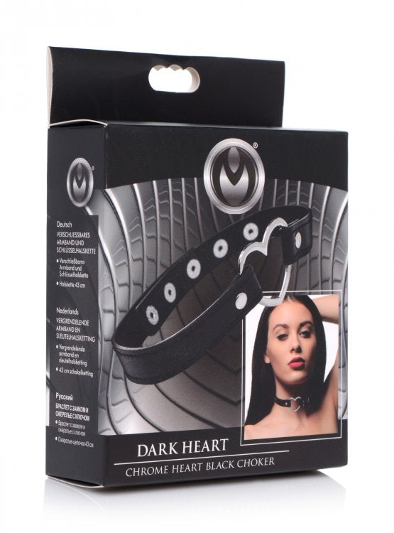 Master Series Dark Heart Chrome Heart Black Choker (out June) - iVenuss