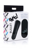 Bang! Vibrating Bullet W- Remote Control Black