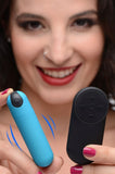 Bang! Vibrating Bullet W- Remote Control Blue