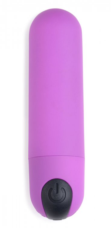 Bang! Vibrating Bullet W- Remote Control Purple