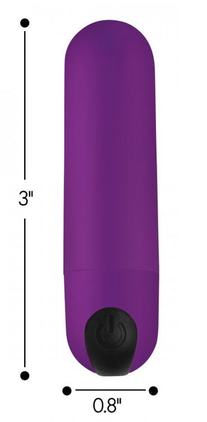 Bang! Vibrating Bullet W- Remote Control Purple