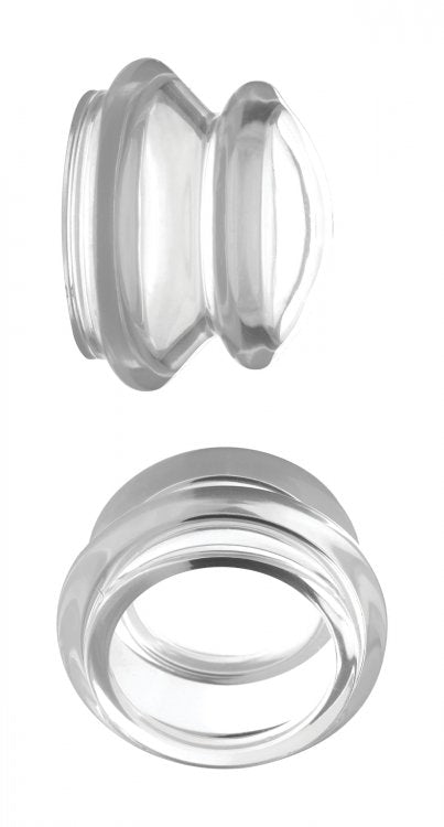 Master Series Clear Plungers Nipple Suckers Large