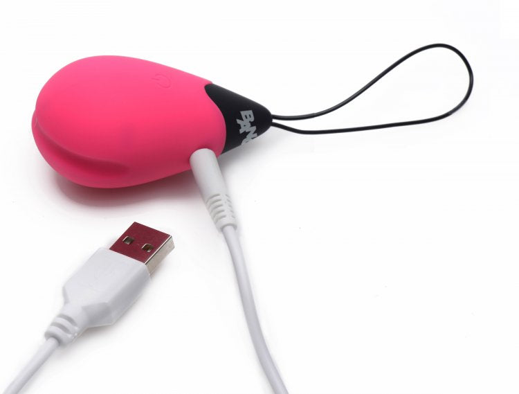 Bang! 10x Vibrating Silicone Egg W- Remote Pink