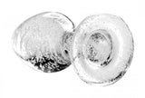 Booty Sparks Glow-in-the-dark Glass Anal Plug Large