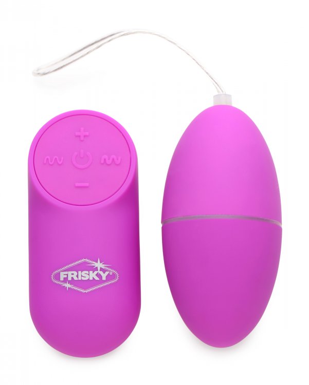 Frisky Scrambler 28x Vibrating Egg W- Remote Purple