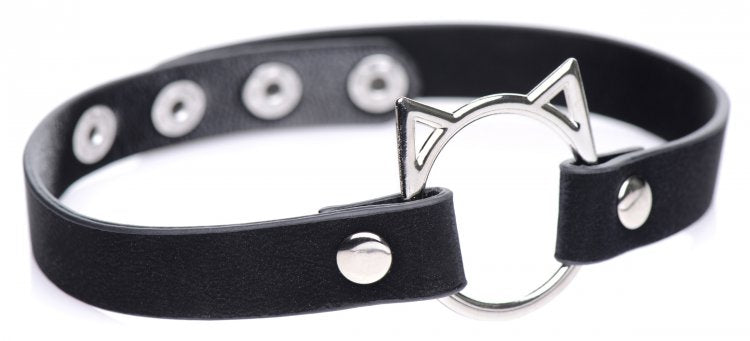 Master Series Kinky Kitty Ring Slim Choker Black(out End Apr)
