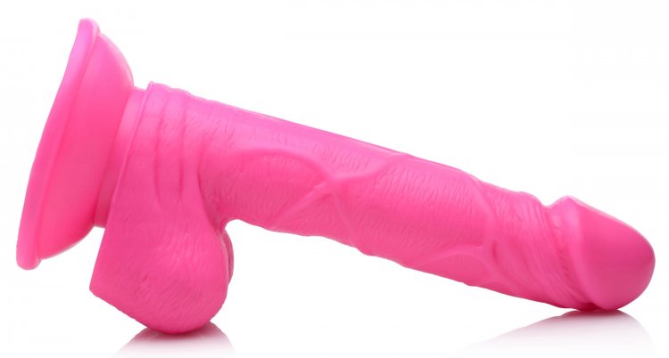 Pop 6.5in Dildo W- Balls Pink