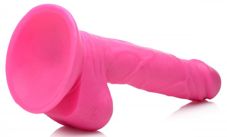 Pop 6.5in Dildo W- Balls Pink