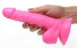 Pop 6.5in Dildo W- Balls Pink
