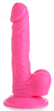 Pop 6.5in Dildo W- Balls Pink