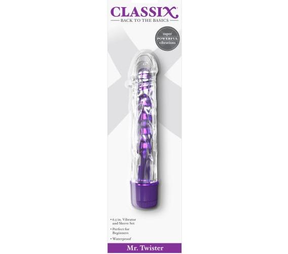 Classix Mr Twister Purple Metallic Vibe W Tpe Sleeve