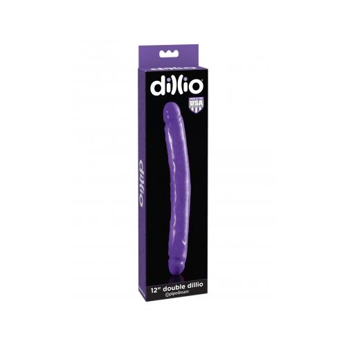 Dillio 12 Double Dong Purple Dong "