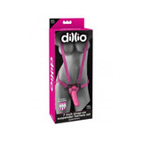 Dillio 7 Strap On Suspender Harness Set Pink
