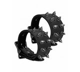 Ouch! Skulls & Bones Handcuffs W- Spikes Black