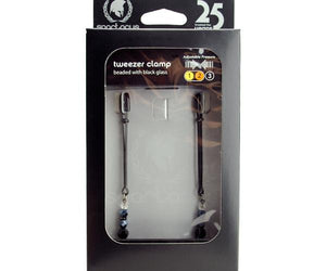 Black Tweezer Clamp Black W-beads